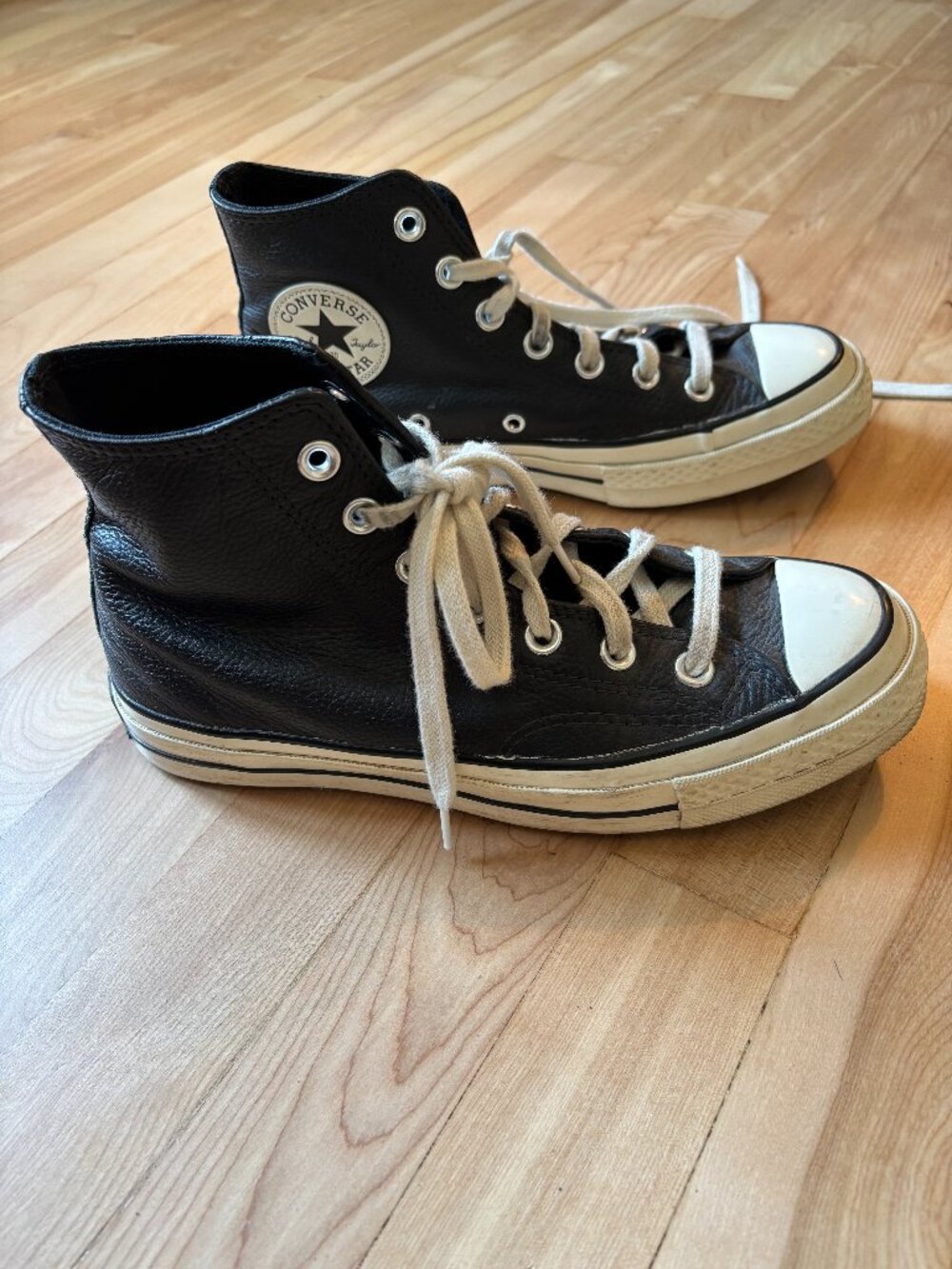 Leather Converse